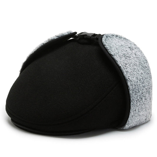 Thickened earmuffs and velvet warm cotton cap