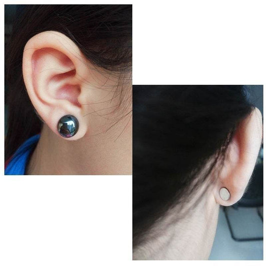 Magnetic Black Earrings For Men And Women - Mubimart