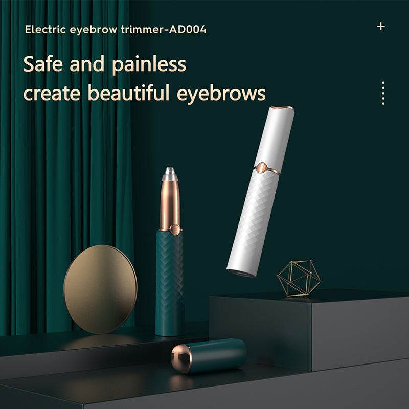 Electric Eyebrow Trimmer Makeup Painless Eye Brow Epilator Mini Shaver Razors Portable Facial Hair Remover Women Depilator - Mubimart