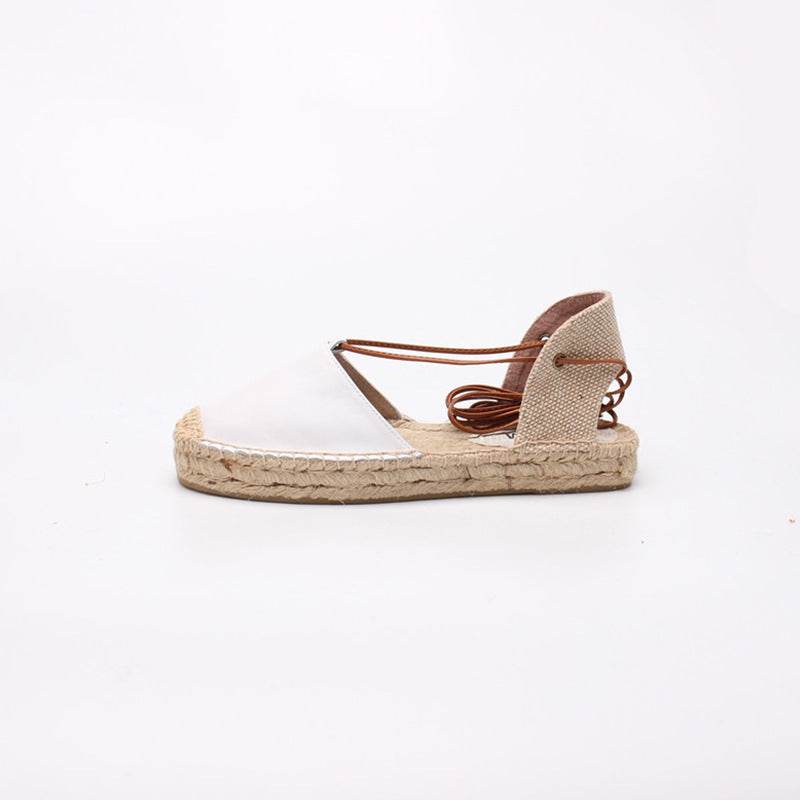 Summer New Breathable Fisherman Women'S Shoes European And American Fashion Baotou Sandals Women'S Espadrille Comfortable Women'S Flat Heels - Mubimart
