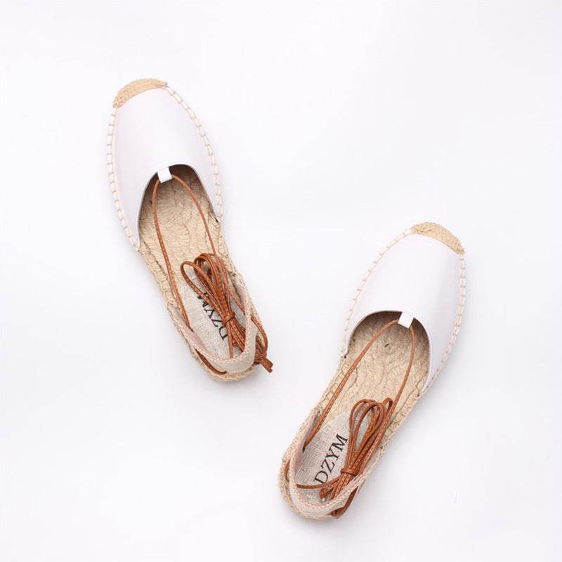 Summer New Breathable Fisherman Women'S Shoes European And American Fashion Baotou Sandals Women'S Espadrille Comfortable Women'S Flat Heels - Mubimart