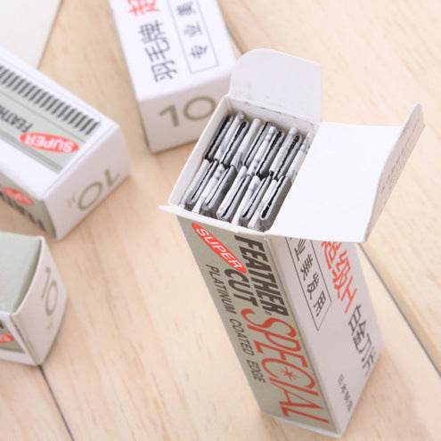 Eyebrow Trimming Eyebrow Knife Shaving Blade Tool Eyebrow Pencil And Eyebrow Clip Holder - Mubimart