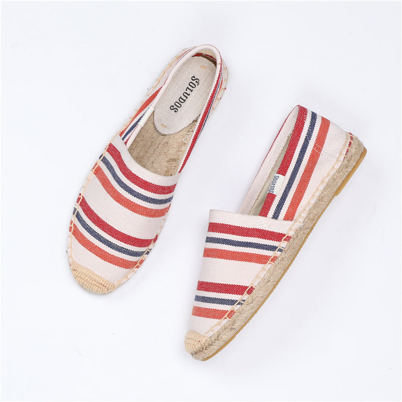 Espadrilles met één been en vissersschoenen