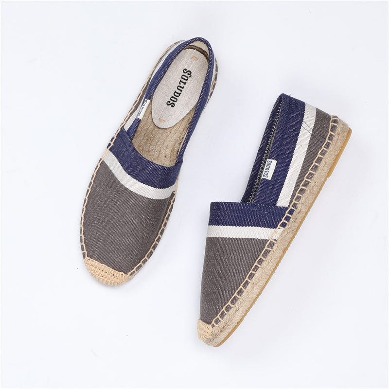 Espadrilles met één been en vissersschoenen