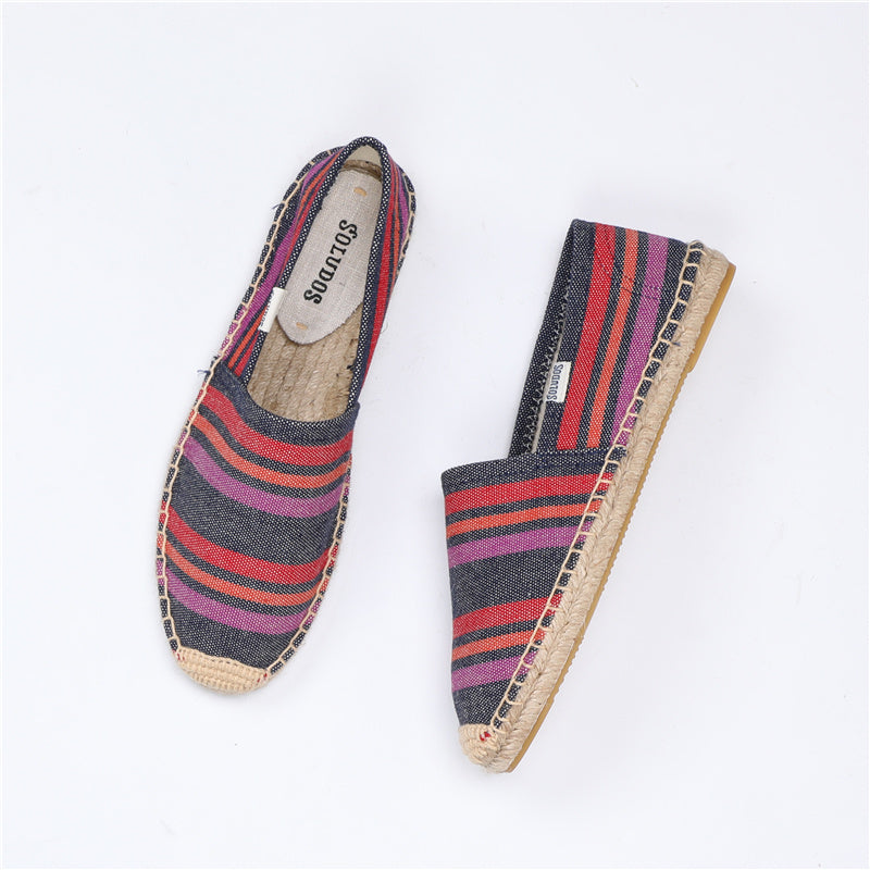 Espadrilles met één been en vissersschoenen