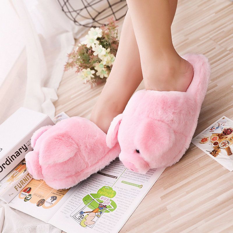 Slippers House Women Warm Slipper Winter Home Shoes Plush - Mubimart -  