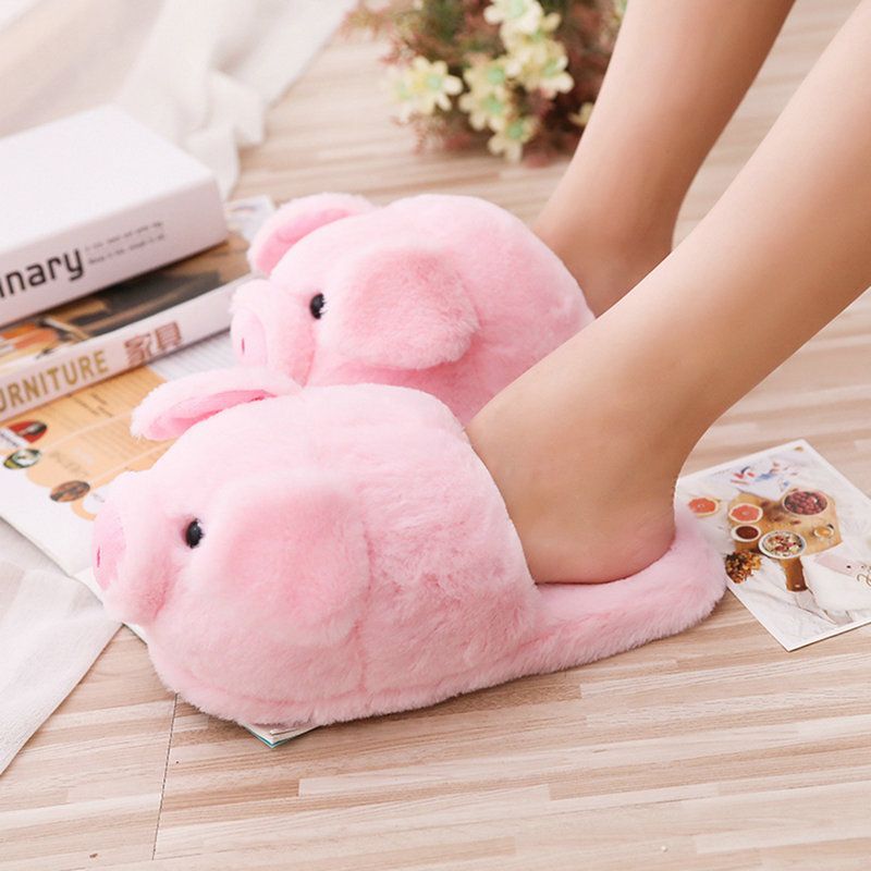 Slippers House Women Warm Slipper Winter Home Shoes Plush - Mubimart -  