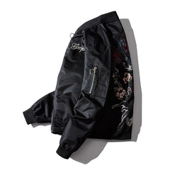 Embroidered Men's Tide Brand Bomber Jacket