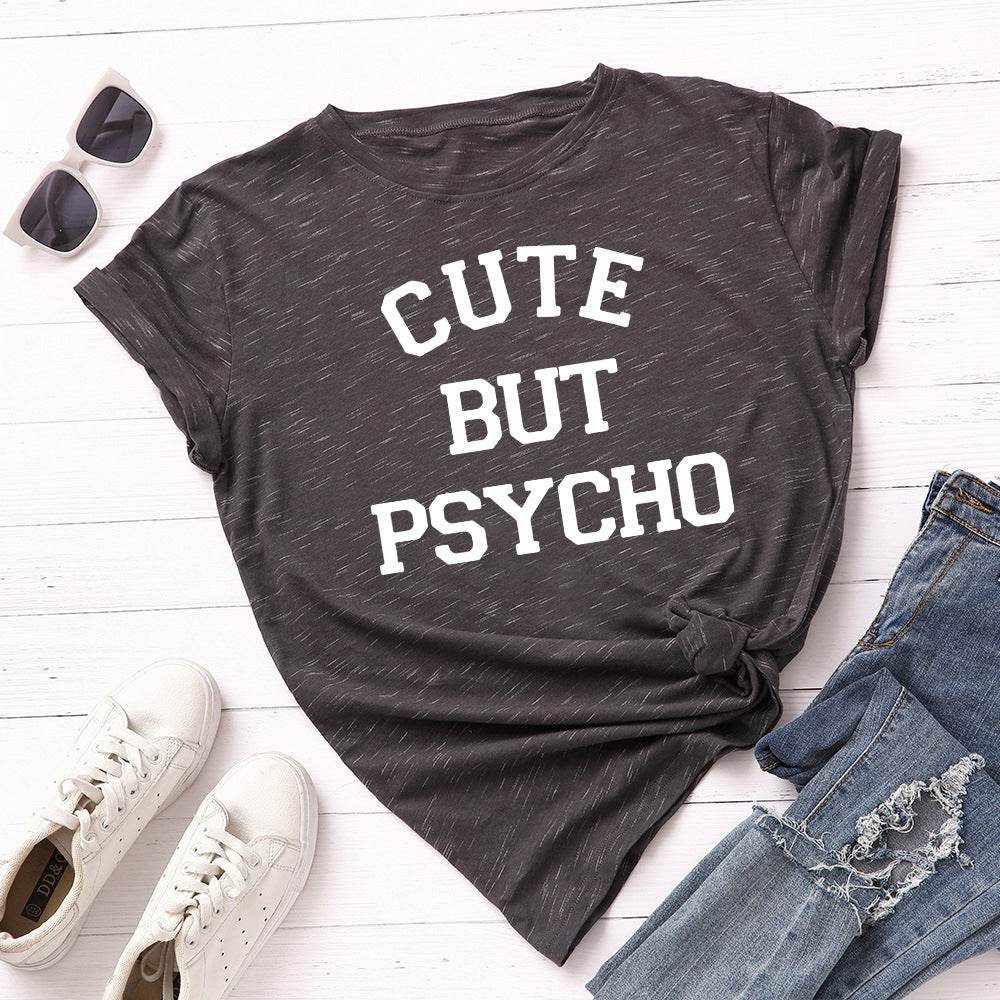 Gute But Psycho T-Shirt For Women - Mubimart