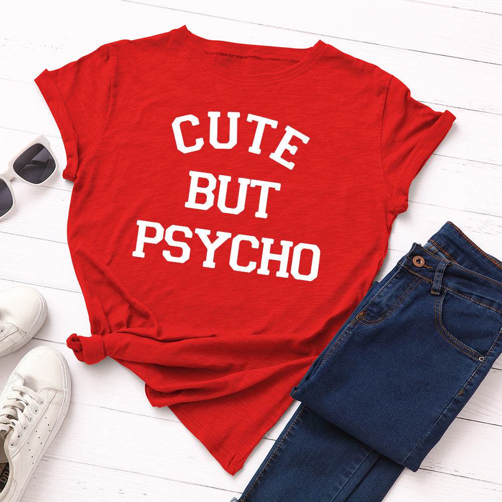 Gute But Psycho T-Shirt For Women - Mubimart