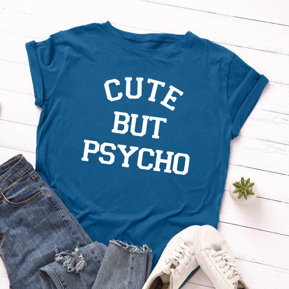 Gute But Psycho T-Shirt For Women - Mubimart