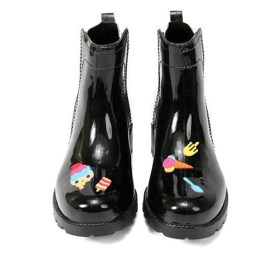 Women's Martin Rain Boots Wear Waterproof Low-Top Rain Boots - Mubimart