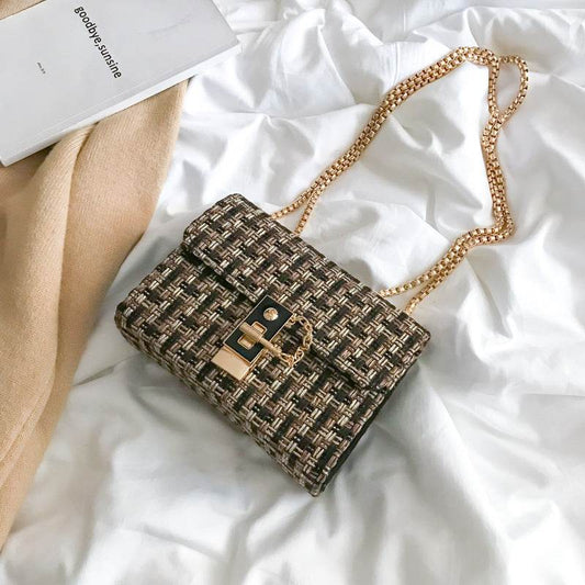 Chain Shoulder Small Bag Women Messenger Bag - Mubimart