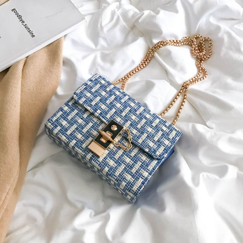 Chain Shoulder Small Bag Women Messenger Bag - Mubimart