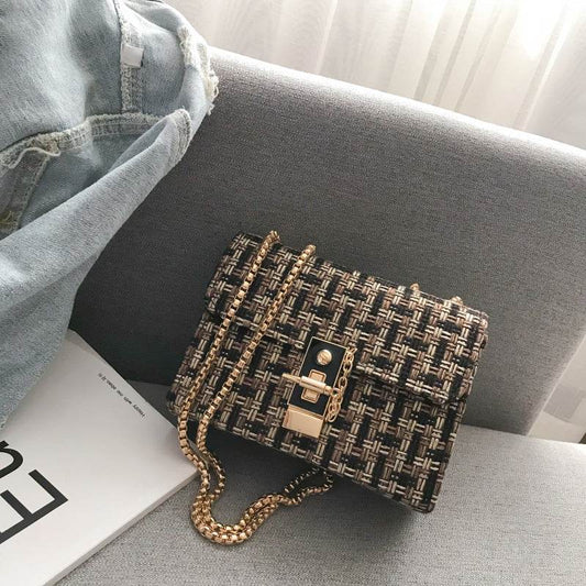 Chain Shoulder Small Bag Women Messenger Bag - Mubimart