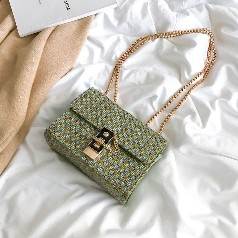 Chain Shoulder Small Bag Women Messenger Bag - Mubimart