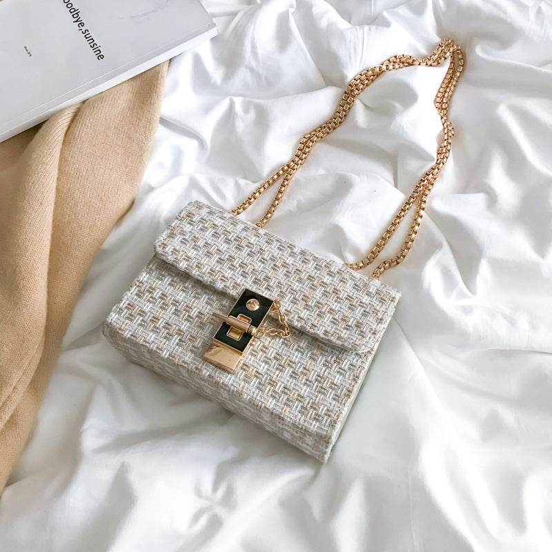 Chain Shoulder Small Bag Women Messenger Bag - Mubimart