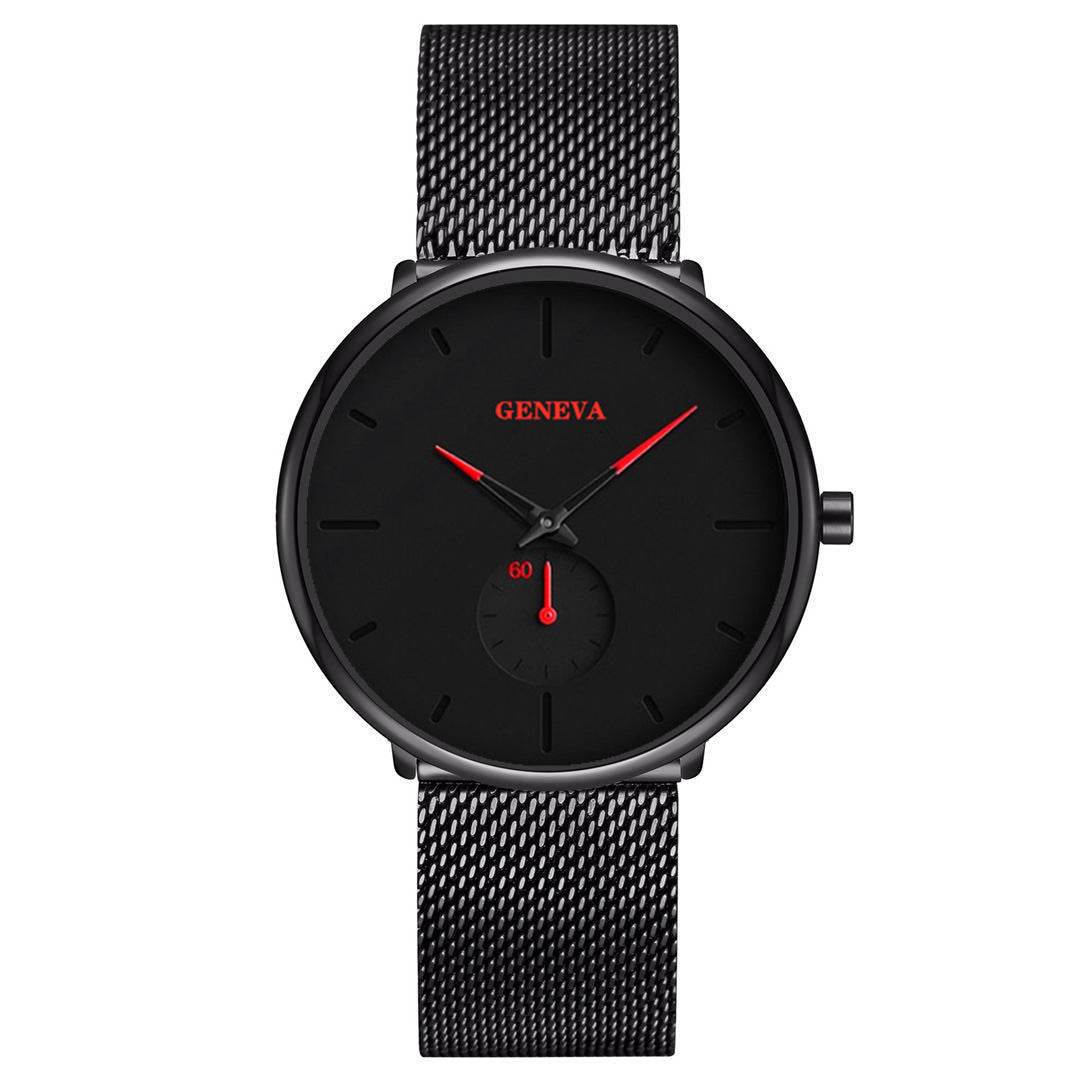 Fashion Casual Geneva Mens Watch Quartz Stainless Steel Brand Wristwatch Analog Watches Wrist - Mubimart
