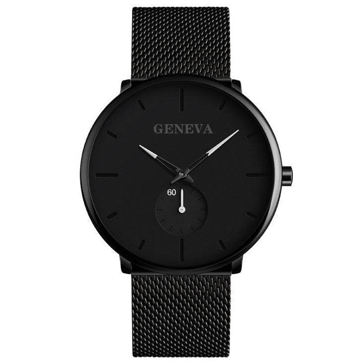 Fashion Casual Geneva Mens Watch Quartz Stainless Steel Brand Wristwatch Analog Watches Wrist - Mubimart