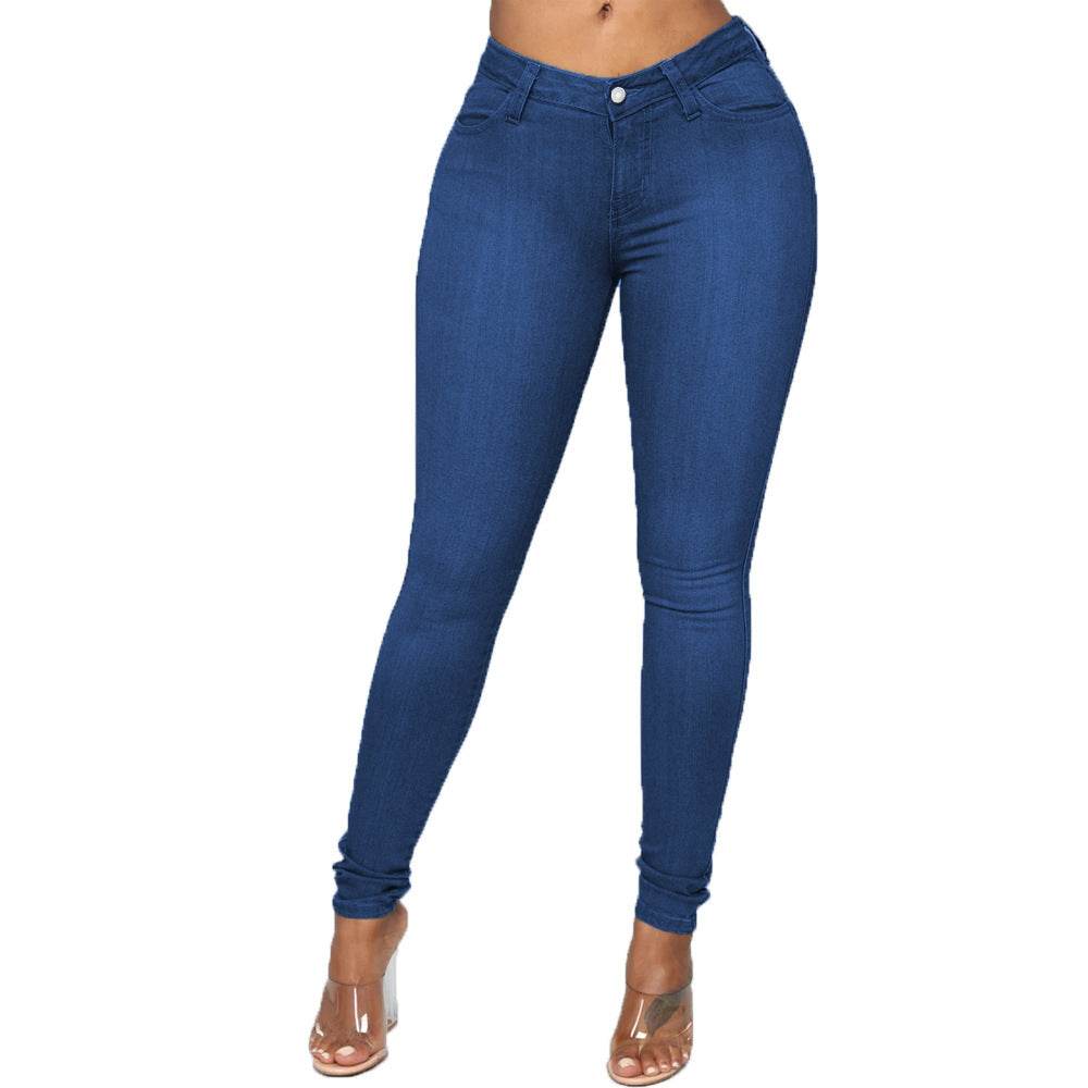 Explosive Style Jeans Women European Style Women'S Skinny Jeans Pencil Pants Xl - Mubimart