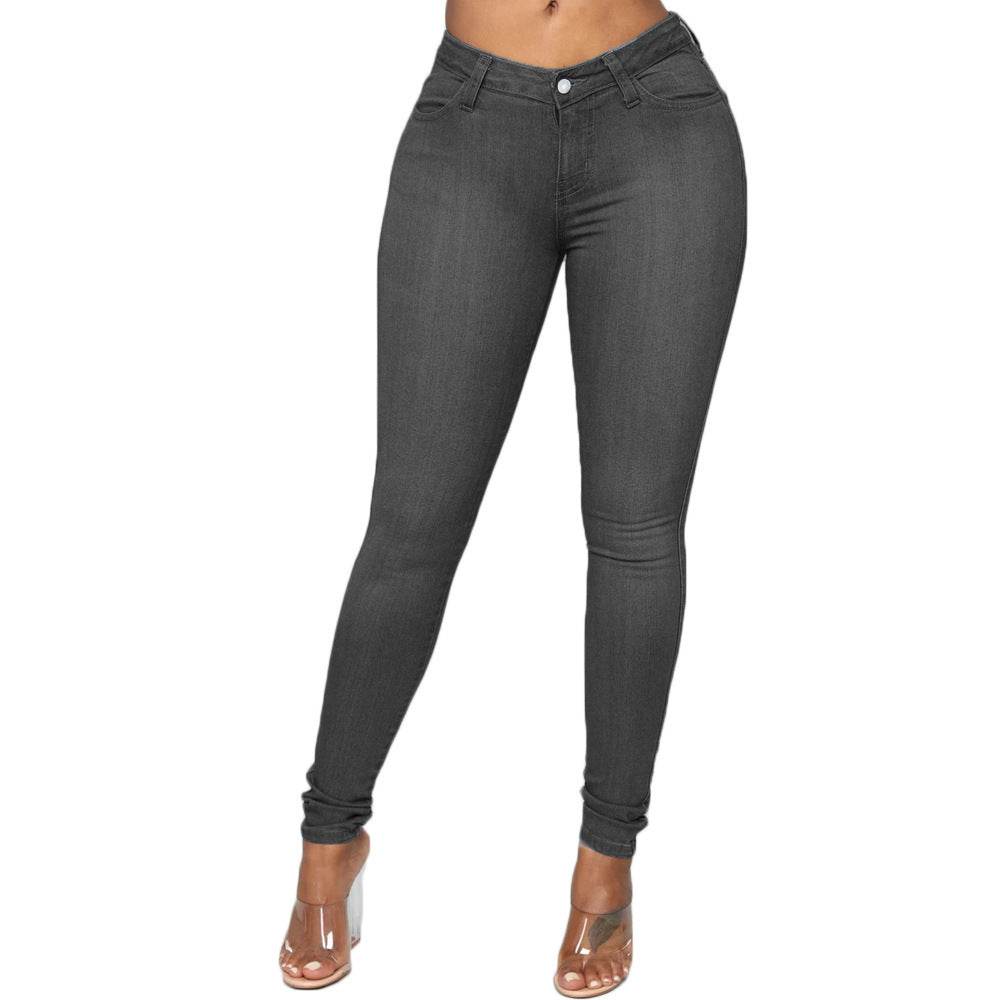 Explosive Style Jeans Women European Style Women'S Skinny Jeans Pencil Pants Xl - Mubimart