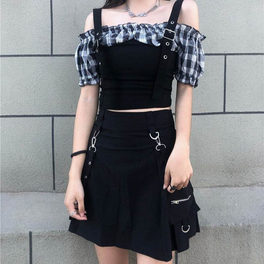 Slim Slim Workwear Skirt - Mubimart