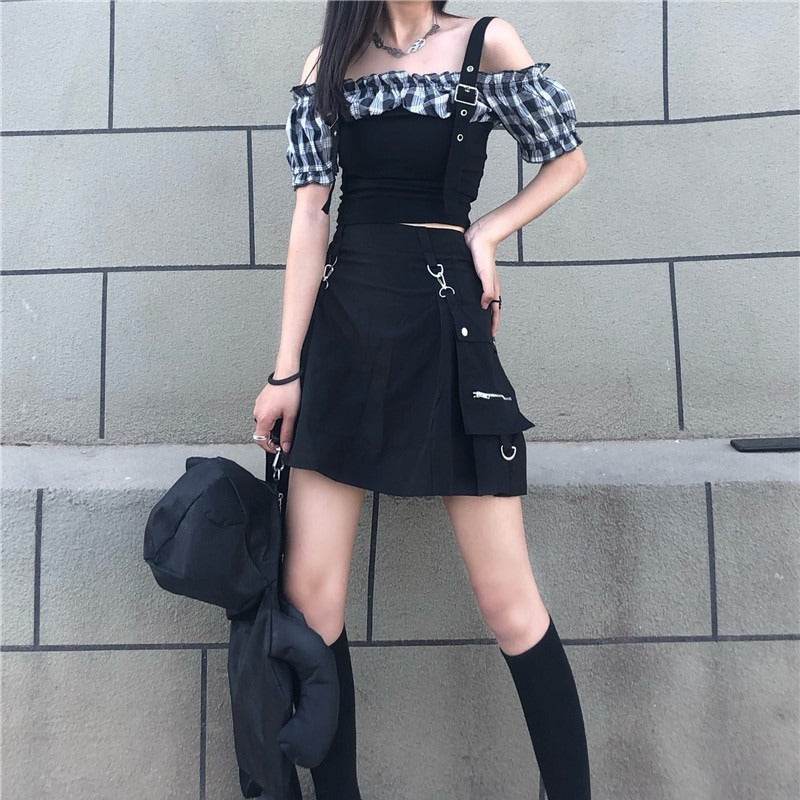 Slim Slim Workwear Skirt - Mubimart