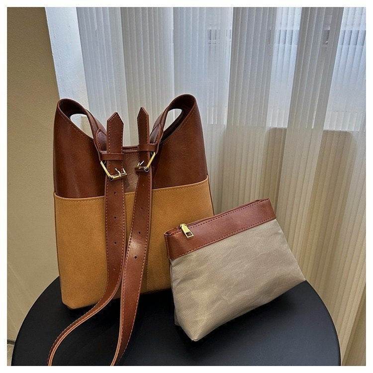 Retro Tote Bag Underarm Bag Women - Mubimart
