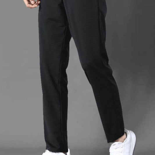 Men's Fashion Ice Silk Mesh Sweatpants - Mubimart