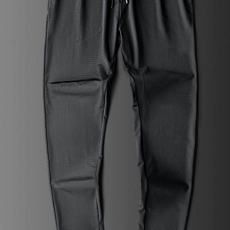 Men's Fashion Ice Silk Mesh Sweatpants - Mubimart