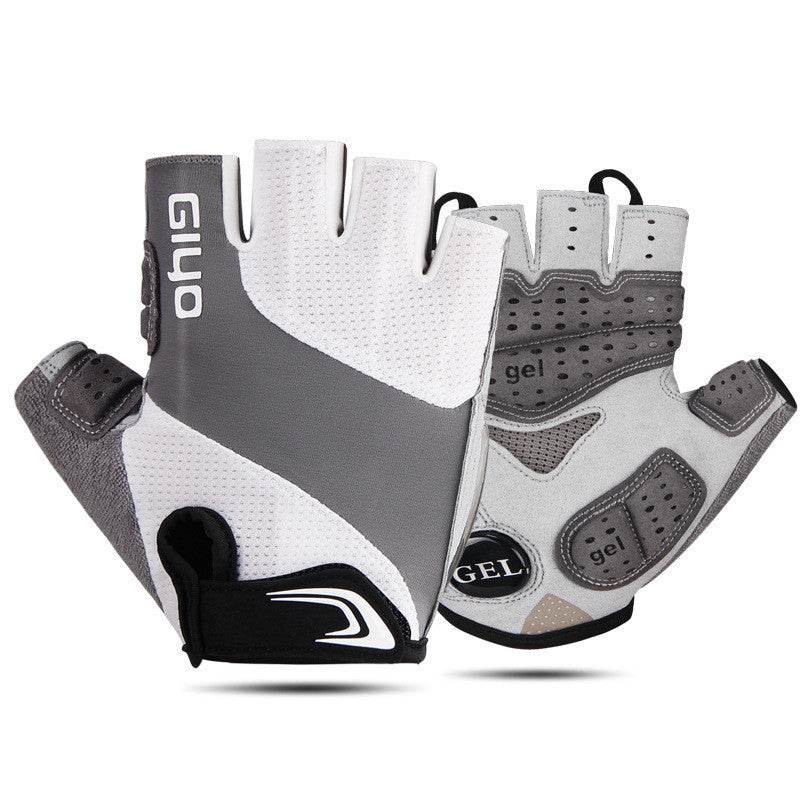 Bicycle Gloves Half Finger Outdoor Sports Gloves For Men Women Gel Pad Breathable Road Racing Riding Cycling Gloves - Mubimart
