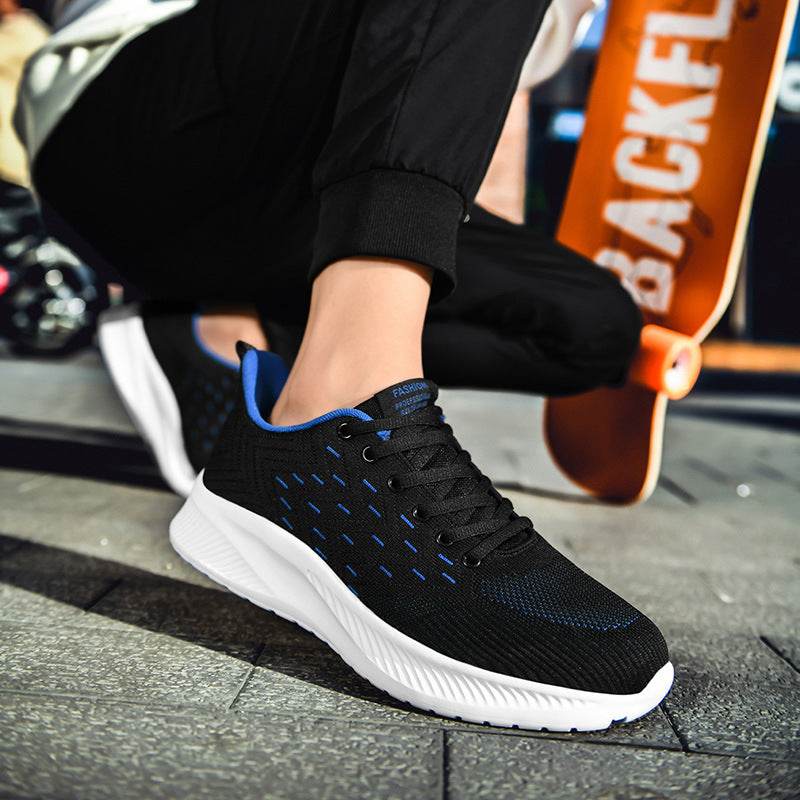 Sports Flying Woven Cold Sticky Ultralight Casual Running Shoes - Mubimart