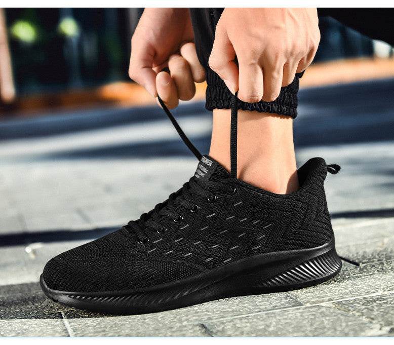 Sports Flying Woven Cold Sticky Ultralight Casual Running Shoes - Mubimart