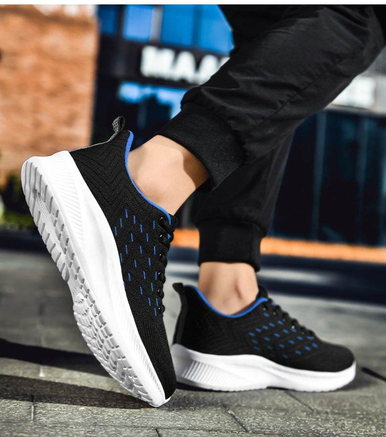 Sports Flying Woven Cold Sticky Ultralight Casual Running Shoes - Mubimart