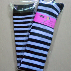 Pure Cotton Over-The-Knee Long Socks, Colorful Striped Base Socks, Pure Campus Style, High-Top Long Socks - Mubimart -  