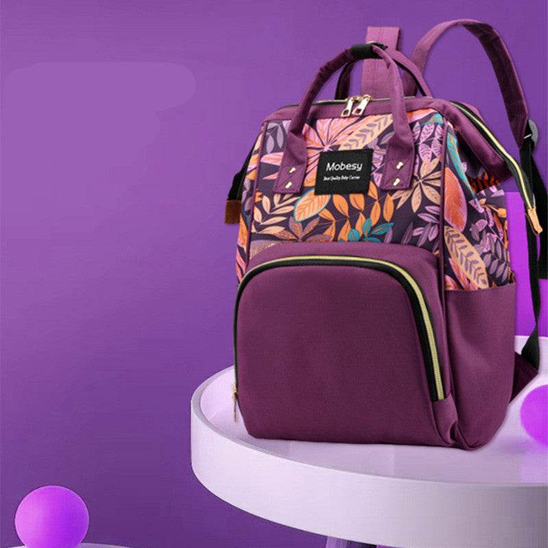 Multifunctional mother bag, baby bag, baby bottle, diaper backpack - Mubimart