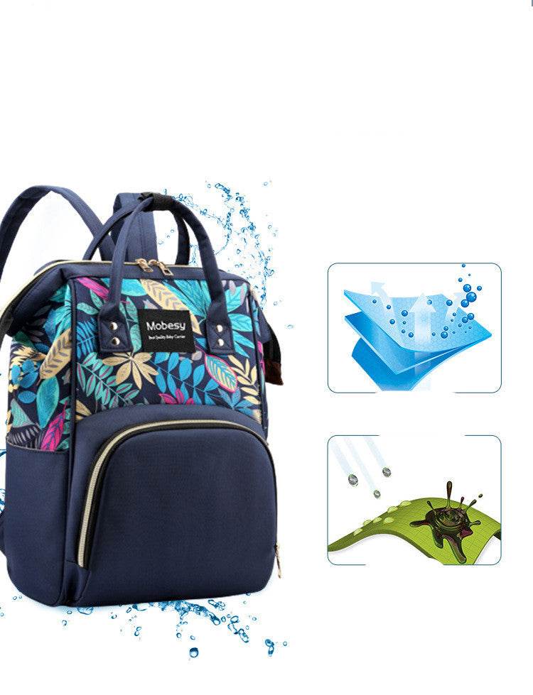Multifunctional mother bag, baby bag, baby bottle, diaper backpack - Mubimart