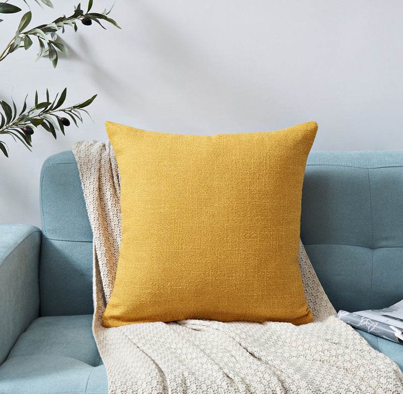 Chenille Plain Hug Pillowcase Office Sofa Home Hug Pillowcase Cushion Siesta Hug Pillowcase - Mubimart