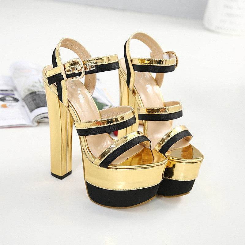 Golden Stage High Heels Super High Heels - Mubimart