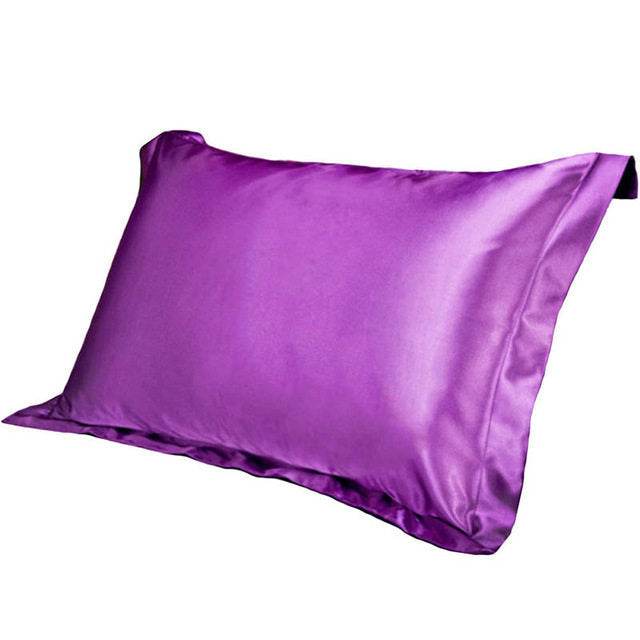 Pure Emulation Silk Satin Pillowcase Comfortable Pillowcase - Mubimart