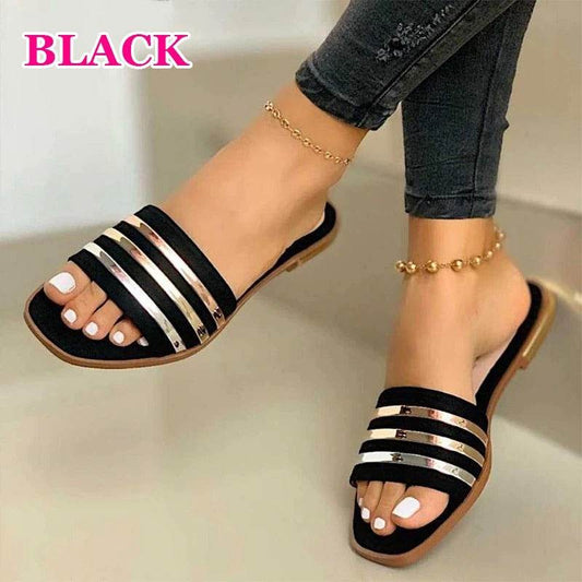 Comfortable Flat Slippers Women - Mubimart