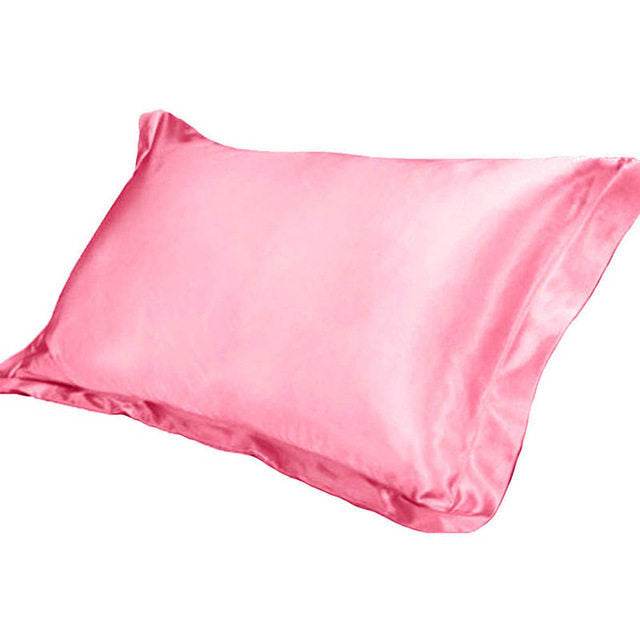 Pure Emulation Silk Satin Pillowcase Comfortable Pillowcase - Mubimart