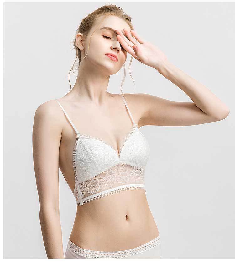 Spring And Summer Ultra-Thin Underwear Women'S Halter Neck Bra U-Shaped Big Backless Strapless Bra - Mubimart