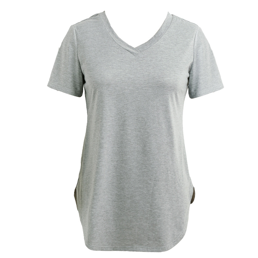 Women's T-shirt Summer Plus Size Tee Basic Shirts - Mubimart -  