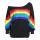 Rainbow Print Hoodies Pullover Loos - Mubimart