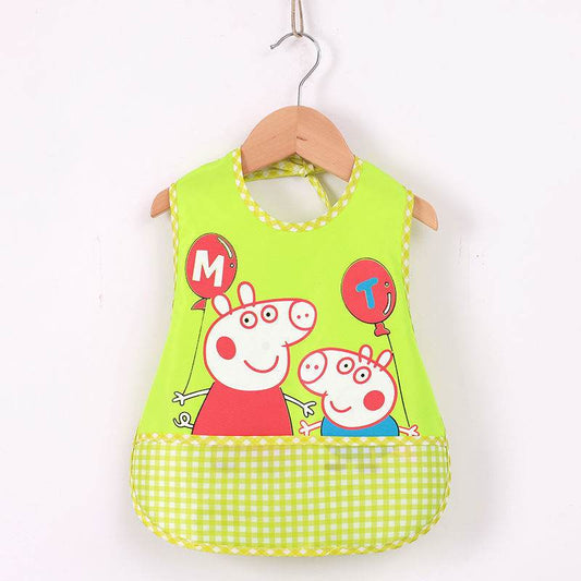 Children's Gown Eating Bib Rice Pocket Sleeveless Waterproof And Dirt-proof Baby Bib - Mubimart