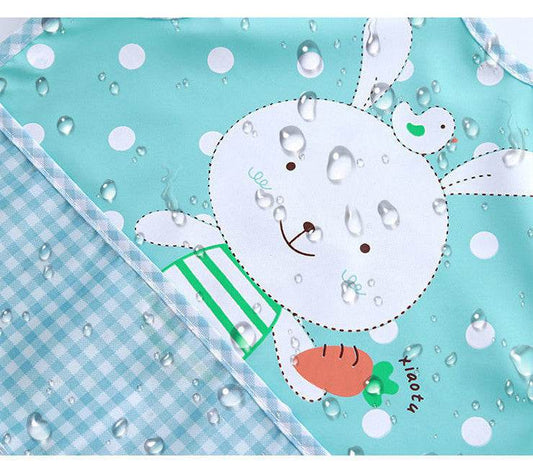 Children's Gown Eating Bib Rice Pocket Sleeveless Waterproof And Dirt-proof Baby Bib - Mubimart