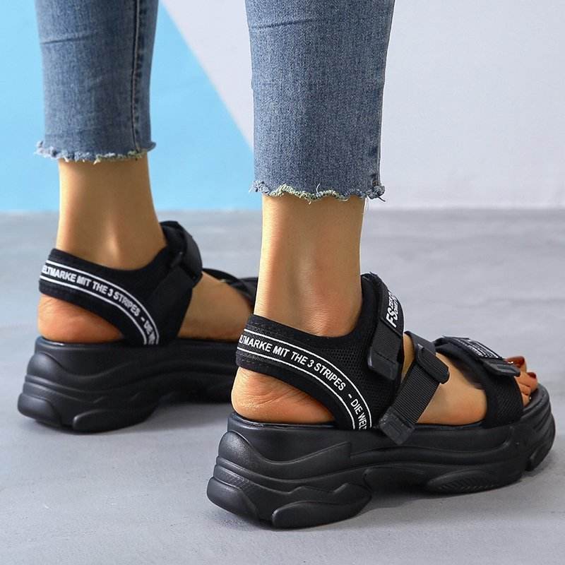 Sports Style Women's Shoes Velcro Sandals Women Platform Sandals Women - Mubimart