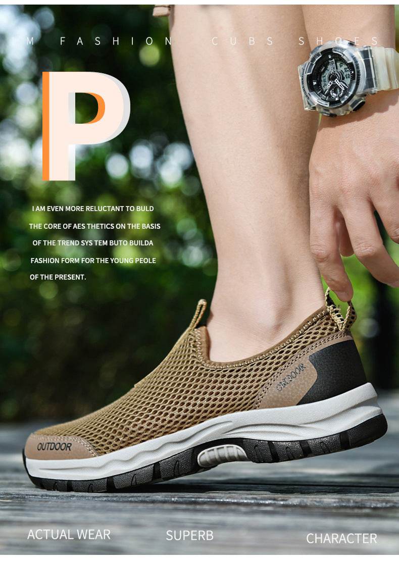 Breathable Hollow Fashion Slip-on Lazy Shoes - Mubimart
