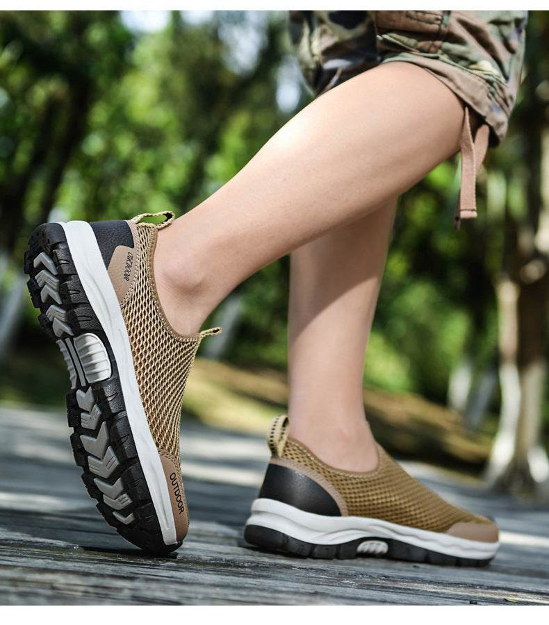 Breathable Hollow Fashion Slip-on Lazy Shoes - Mubimart